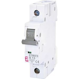 Siguranta automata mcb ETI Etimat6 1P B13 6kA