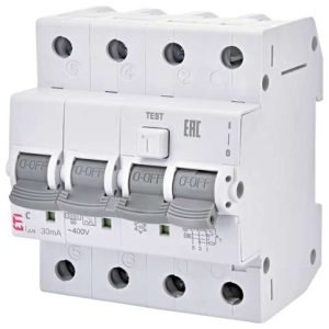 Siguranta diferentiala RCBO ETI KZS 4M A C16 0.03 6kA