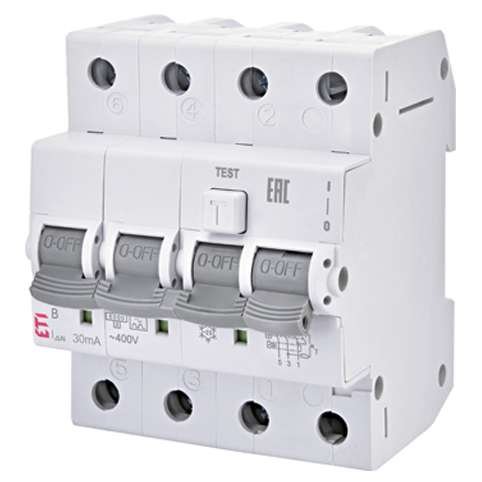 siguranta-diferentiala-rcbo-ETI-KZS-4M-3P+N-A-B13-6KA