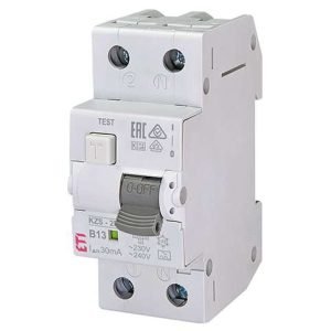 Siguranta diferentiala rcbo eti efi p2 tip a b13 003