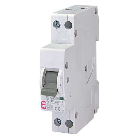 Siguranta automata MCB ETI ETIMAT 1N 1PN C10 6kA