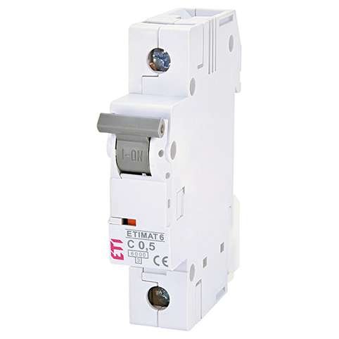 Siguranta automata MCB ETI ETIMAT6 1P C0,5 6kA
