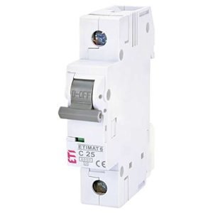 Siguranta automata MCB ETI ETIMAT6 1P C25 6kA