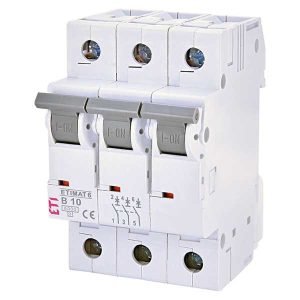 Siguranta automata MCB ETI ETIMAT 6 3P B10 6kA