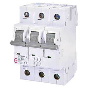 Siguranta automata MCB ETI ETIMAT 6 3P B16 6kA