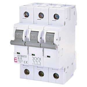 Siguranta automata MCB ETI ETIMAT 6 3P B6 6kA