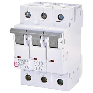 Siguranta automata MCB ETI ETIMAT 6 3P C16 6kA