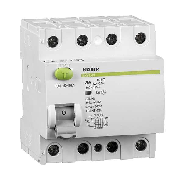 Diferential RCCB Tip A Noark Ex9L-N 4P 40A 30mA