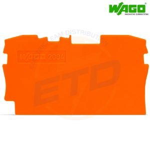 Capac si placa intermediara clema sir WAGO 2004-1292 Portocaliu
