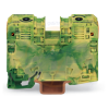 Clema sir Wago de trecere cu 2 conductori; 35mmp, verde_galben 285-137