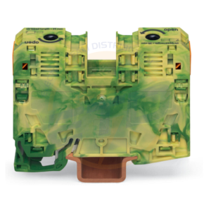 Clema sir Wago de trecere cu 2 conductori; 35mmp, verde/galben 285-137