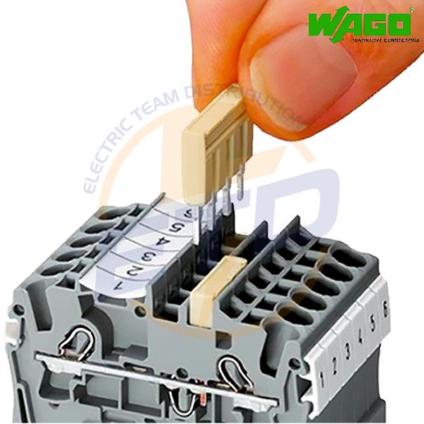 Jumper cu 2 pini 1-2 WAGO 2002-402 Gri - 2 Jumper cu 2 pini 1-2 WAGO 2002-402 Gri - 2