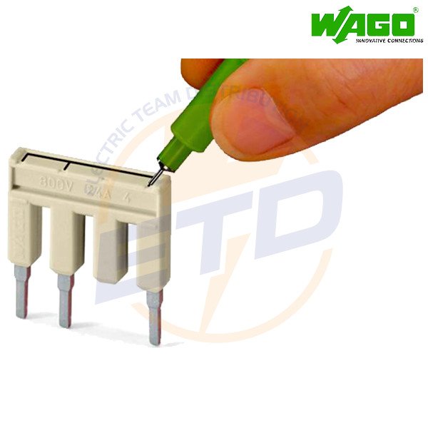 Jumper cu 2 pini 1-2 WAGO 2002-402 Gri - Marcare Jumper cu 2 pini 1-2 WAGO 2002-402 Gri - Marcare