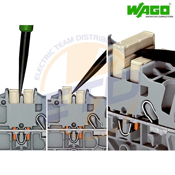 Jumper cu 2 pini 1-2 WAGO 2002-402 Gri - conectivitate extinsa Jumper cu 2 pini 1-2 WAGO 2002-402 Gri - conectivitate extinsa