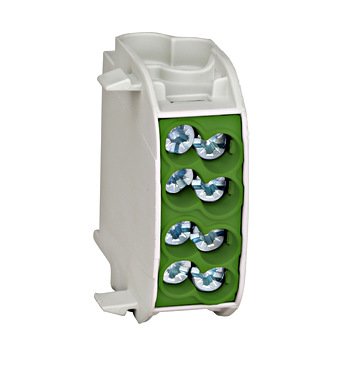 Clemă derivaţie izol, 25mmp, 1P, 4 puncte de conectare, PE