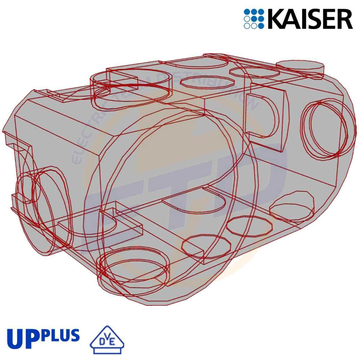 Doza electronica Kaiser 1068-02 cu compartimentare 2 Doza electronica Kaiser 1068-02 cu compartimentare 2