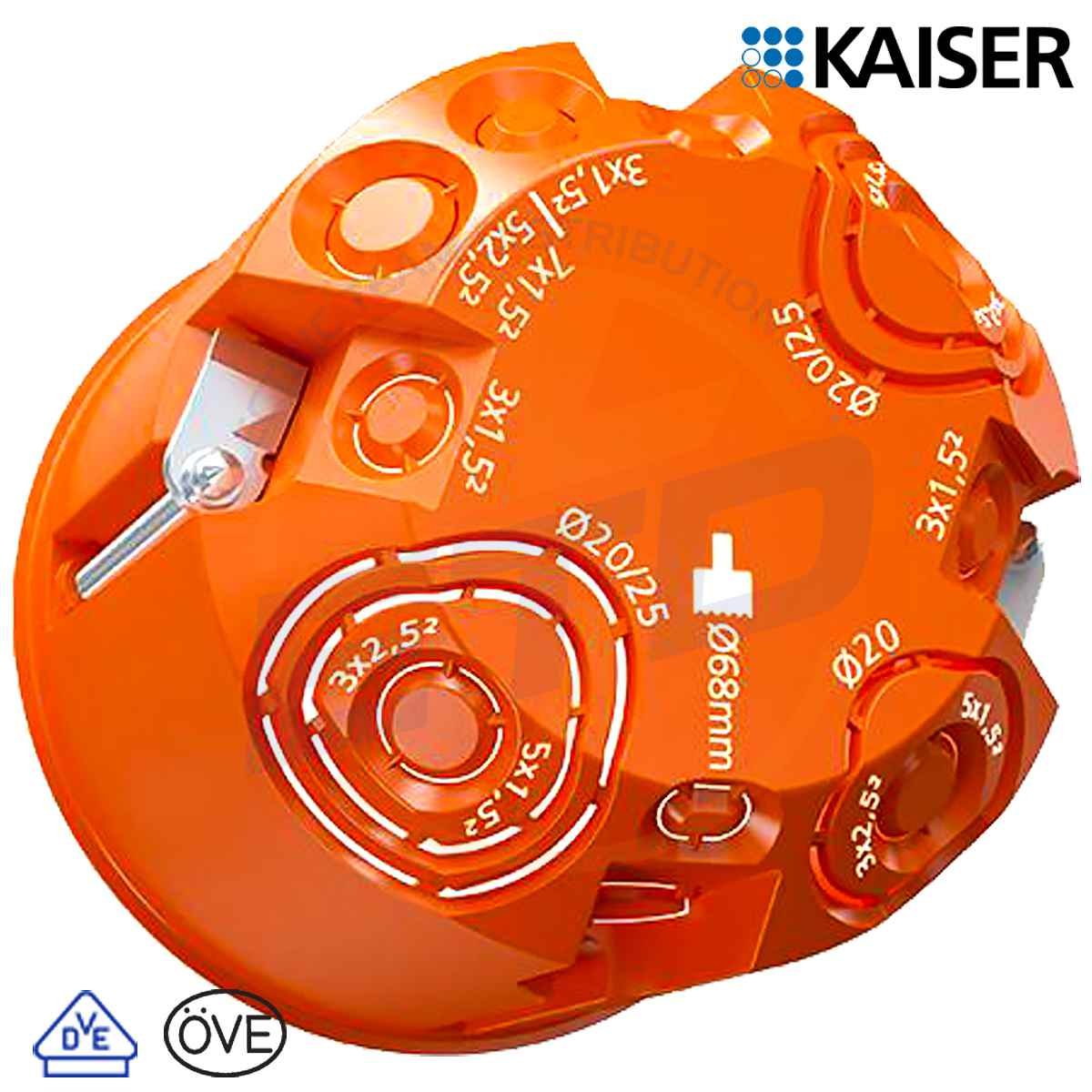 Doza rigips Kaiser O-Range 9064-02 Ø68mm A62mm