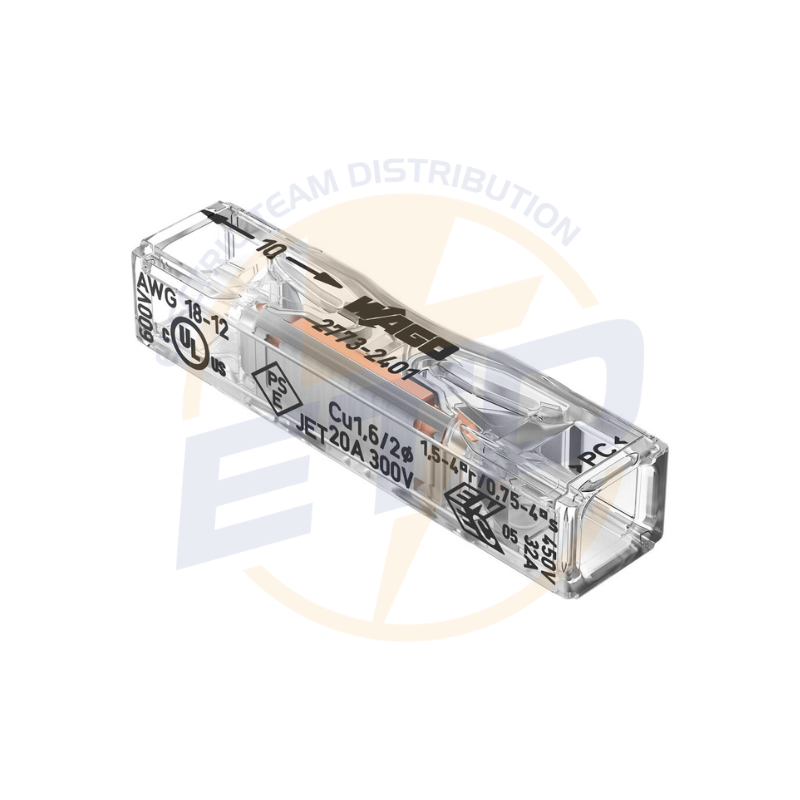 Conector WAGO pentru conductor masiv, monofilari; max. 4 mmp; 2 conductori_ 2773-2401 (2)