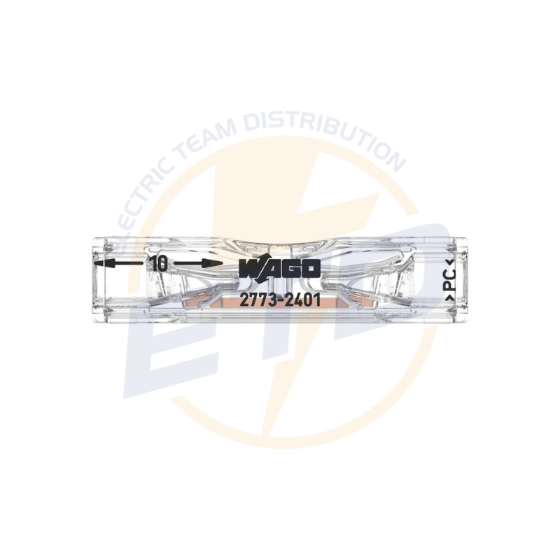 Conector WAGO pentru conductor masiv, monofilari; max. 4 mmp; 2 conductori_ 2773-2401 (4)