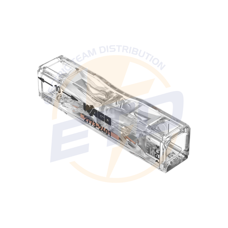 Conector WAGO pentru conductor masiv, monofilari; max. 4 mmp; 2 conductori_ 2773-2401