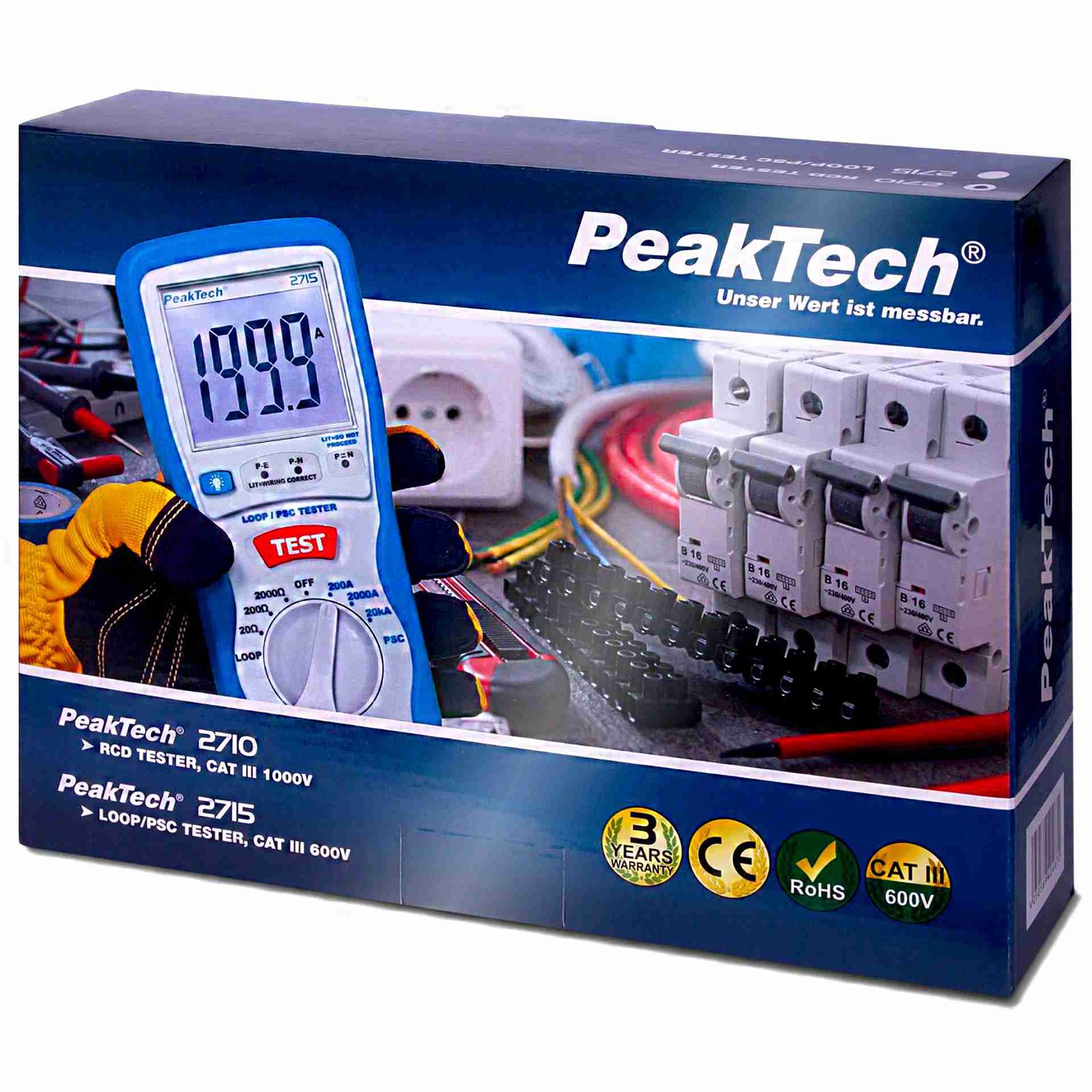 RCD Tester Peaktech 2710