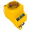 Priza pe sina DIN cu indicator de stare Led cu clema dubla push-in Wago 709-582, galbena Priza pe sina DIN cu indicator de stare Led cu clema dubla push-in Wago 709-582, galbena
