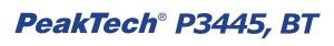 Multimetru digital peaktech P3445 logo Multimetru digital peaktech P3445 logo