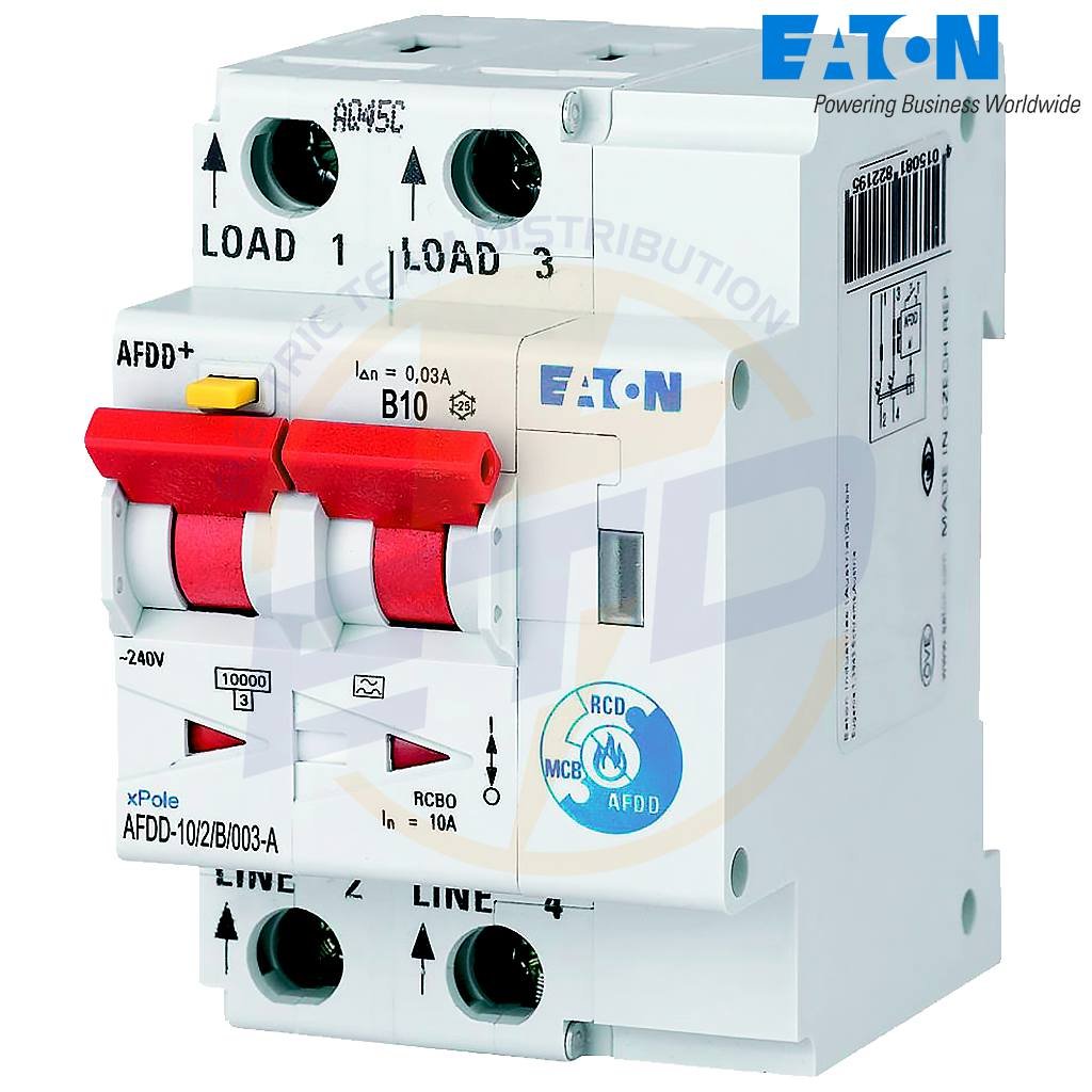 AFDD Plus B10 Tip A 30mA 10kA EATON AFDD-10-2-B-001-A