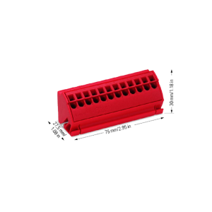 Bloc terminal 4mmp WAGO 812-103 rosu
