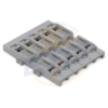 Suport de montare; 5 cai; pt conector in linie cu parghie; pentru montare cu surub; gri