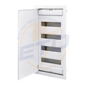 Cutie distribuție incastrata ECG 56 usa metalica alba, ETI