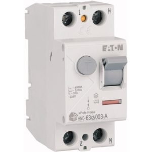 Siguranta automata cu protectie diferentiala 2P 63A 30mA 6kA HNC-63/2/003-A 194686 - Eaton