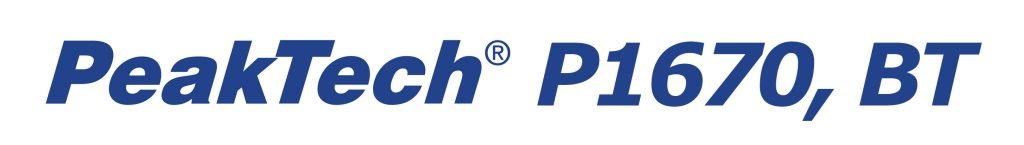 Clampmetru digital profesional AC DC PeakTech P1670 BlueTooth logo