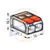 Conector WAGO 221-612 2 poli Conductor 6 mmp - dimensiuni Conector WAGO 221-612 2 poli Conductor 6 mmp - dimensiuni
