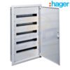 Tablou electric metalic incastrat 120 module HAGER 5x24 usa metalica Tablou electric metalic incastrat 120 module HAGER 5x24 usa metalica