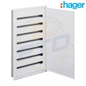 Tablou electric metalic incastrat 252 module HAGER 7x36 usa metalica