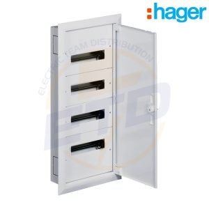 Tablou electric metalic incastrat 48 module HAGER 4x12 usa metalica