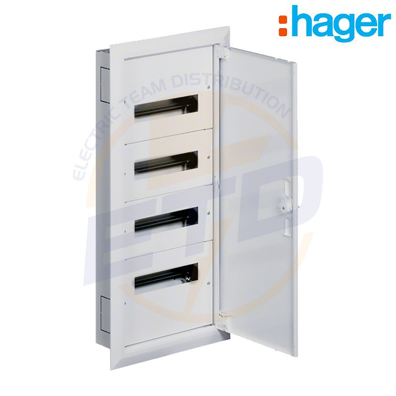 Tablou electric metalic incastrat 48 module HAGER 4x12 usa metalica