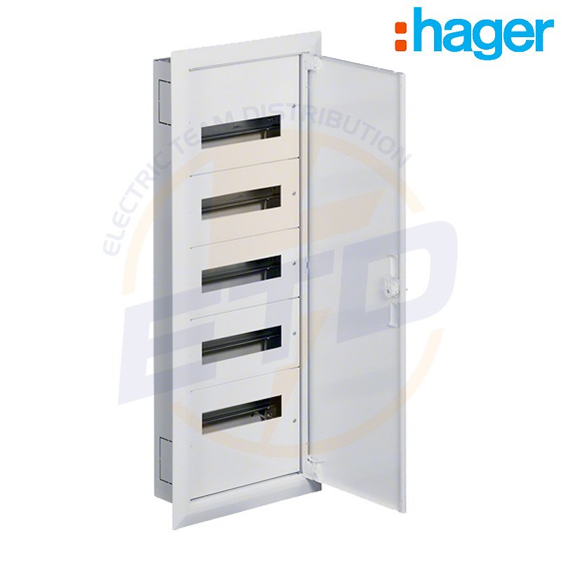 Tablou electric metalic incastrat 60 module HAGER 5x12 usa metalica Tablou electric metalic incastrat 60 module HAGER 5x12 usa metalica
