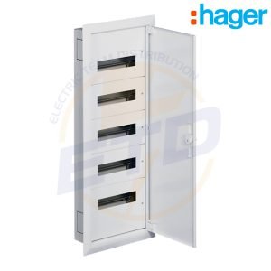 Tablou electric metalic incastrat 60 module HAGER 5x12 usa metalica
