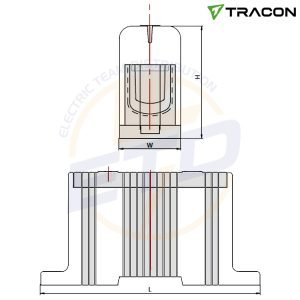 Clema distributie 3P+N+PE 2,5-35 mmp Al-Cu Tracon FLEAL-35