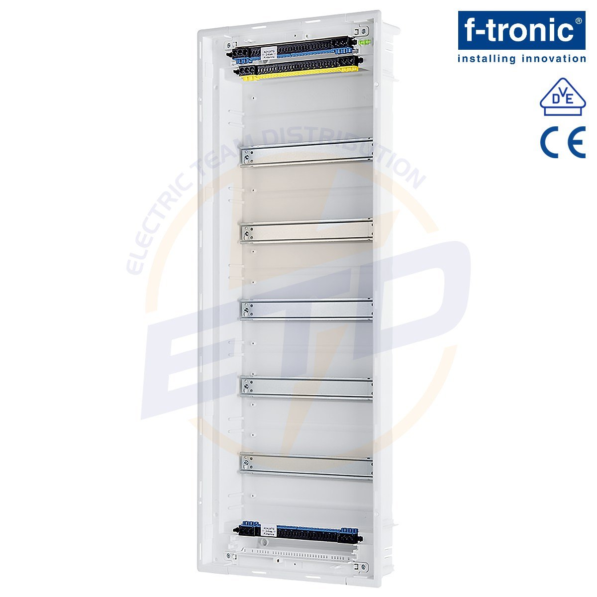 Tablou electric incastrat 60 module F-Tronic Jumbo 60+10 - interior