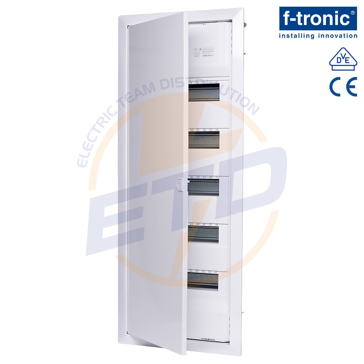 Tablou electric incastrat 60 module F-Tronic Jumbo 60+10