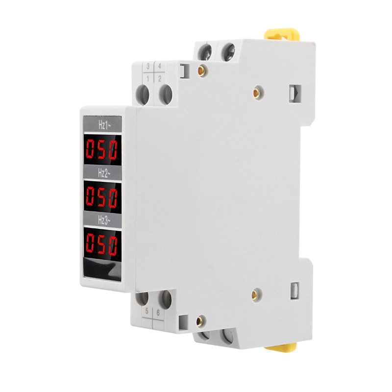 Frecventmetru trifazic pentru tablou electric pe sina DIN SINOTIMER SDM010Hz 2