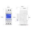 Releu temporizat programabil 1 min 168 ore monofazic 230V 16A SINOTIMER TM920AKL