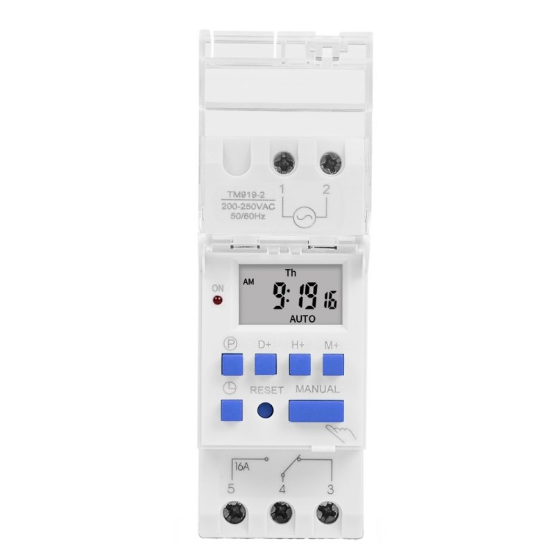 Releu temporizat programabil monofazic 230V 16A SINOTIMER TM919A-2-16A