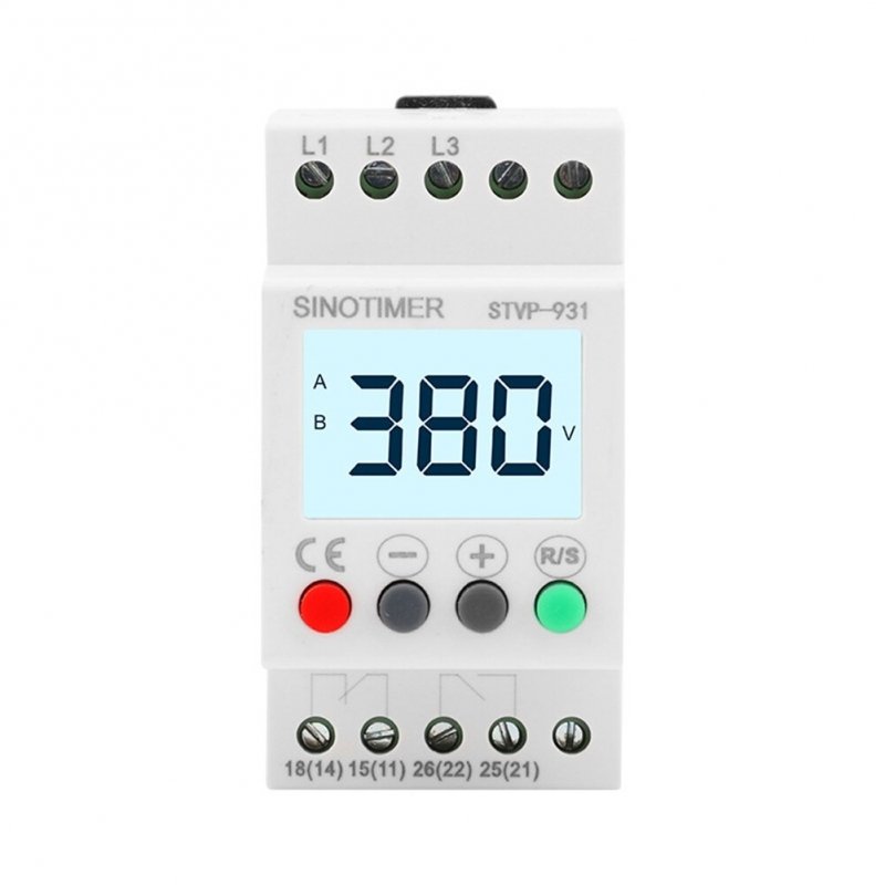 Releu trifazic monitorizare tensiune 300-490V AC 6A