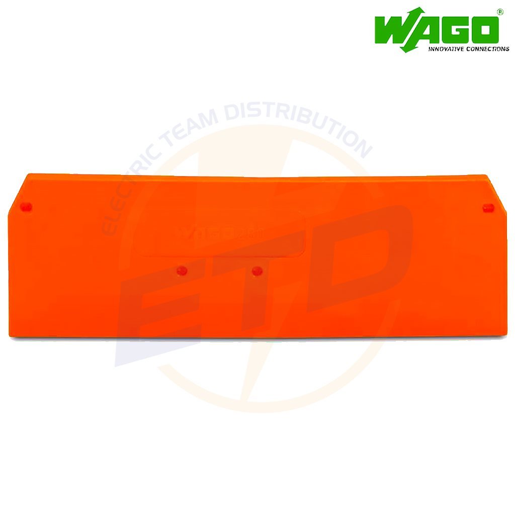 Capac si placa intermediara clema sir WAGO 280-315, Portocaliu