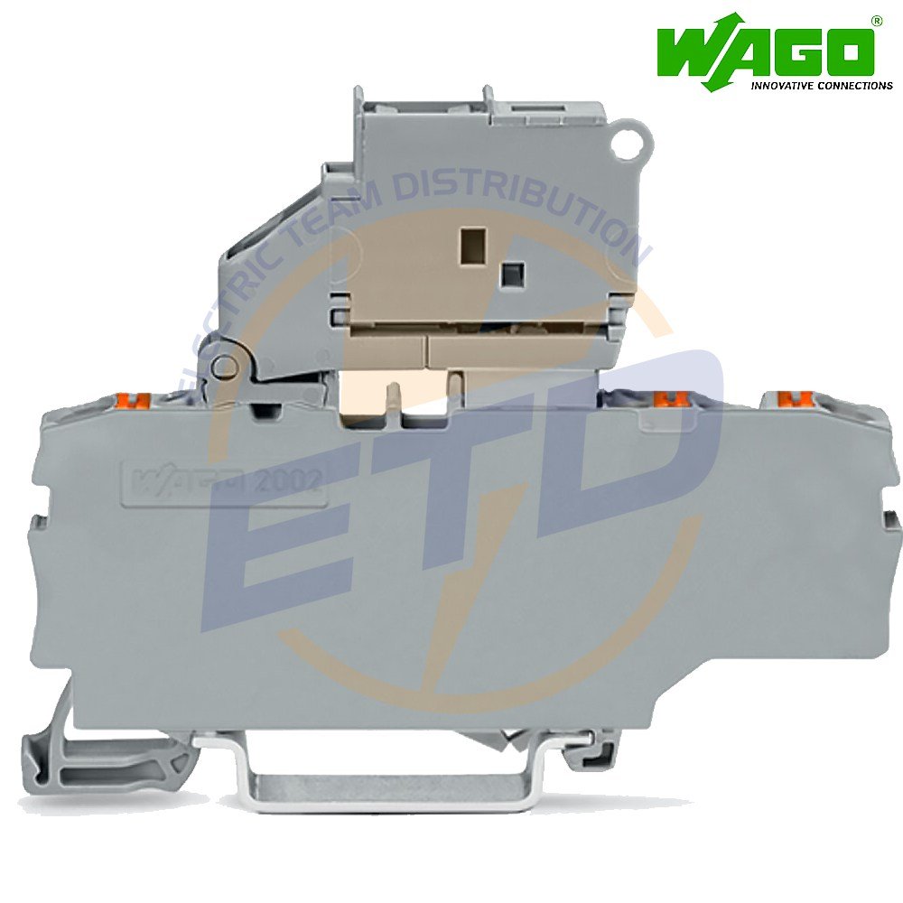 Clema sir port fuzibil cu 3 conductori 2,5 mmp cu LED WAGO 2202-1711-1000-836