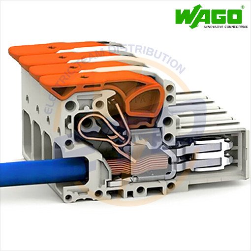Conector cu 1 pol pentru conductor de 16 mmp WAGO 832-1101-011-000 Mama fara blocaj - Conexiuni ferme 2